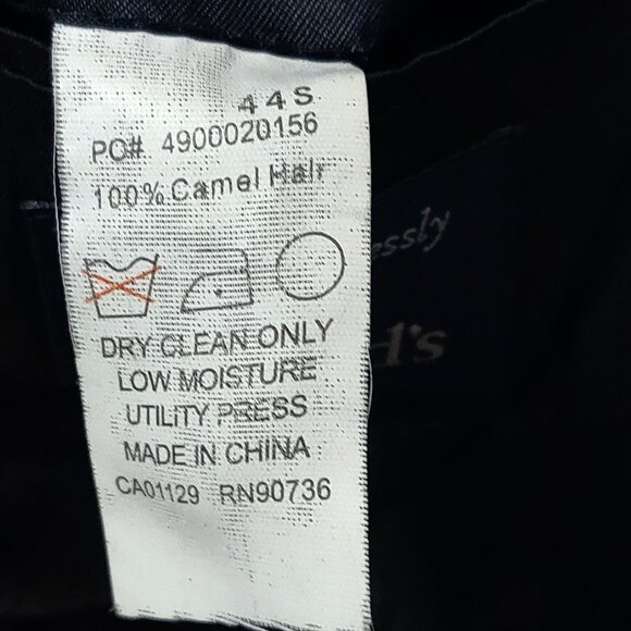 Ralph Ralph Lauren Loro Piana 100% Camel Hair Black Sport Coat Blazer SI… - Picture 5 of 11